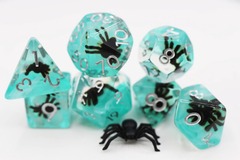Foam Brain RPG INCLUSION DICE SET BLUE TARANTULA